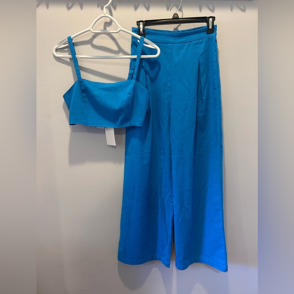 Lush Vibrant Blue Two-Piece Set S NWT